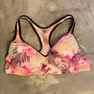 Pink Victoria’s Secret Yoga Push-Up Sports Bra